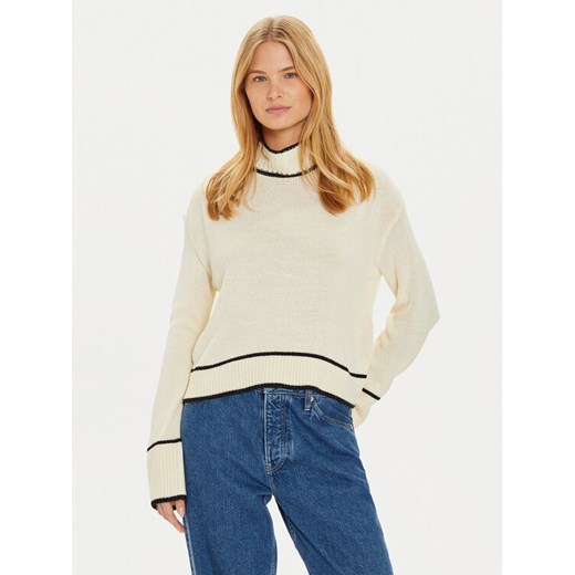 Brave Soul Golf LK-555ALTO Écru Loose Fit ze sklepu MODIVO w kategorii Swetry damskie - zdjęcie 182730624