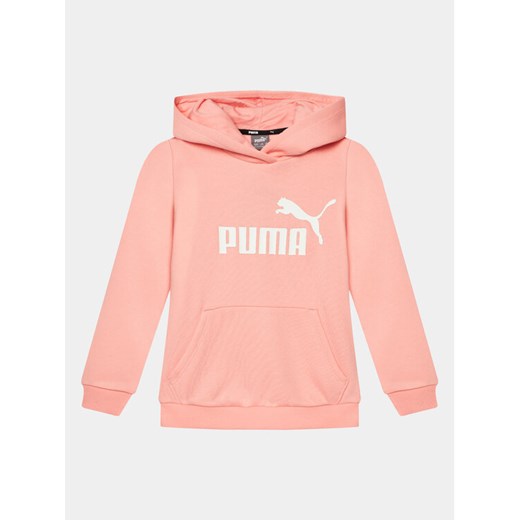 Puma Bluza Ess Logo 587031 Pomarańczowy Regular Fit ze sklepu MODIVO w kategorii Bluzy dziewczęce - zdjęcie 182730664