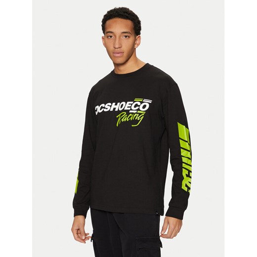 DC Longsleeve Shoe Co Racing ADYZT05405 Czarny Standard Fit ze sklepu MODIVO w kategorii T-shirty męskie - zdjęcie 182730673