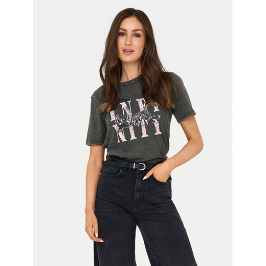 ONLY T-Shirt Lucy 15346786 Szary Regular Fit ze sklepu MODIVO w kategorii Bluzki damskie - zdjęcie 182730744