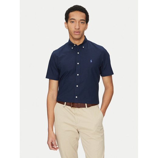 Polo Ralph Lauren Koszula 710945315002 Granatowy Custom Fit ze sklepu MODIVO w kategorii Koszule męskie - zdjęcie 182730750