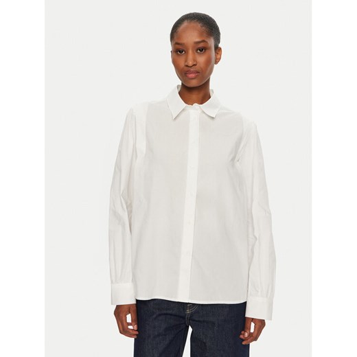United Colors Of Benetton Koszula 5UJFDQ09C Biały Regular Fit ze sklepu MODIVO w kategorii Koszule damskie - zdjęcie 182730764