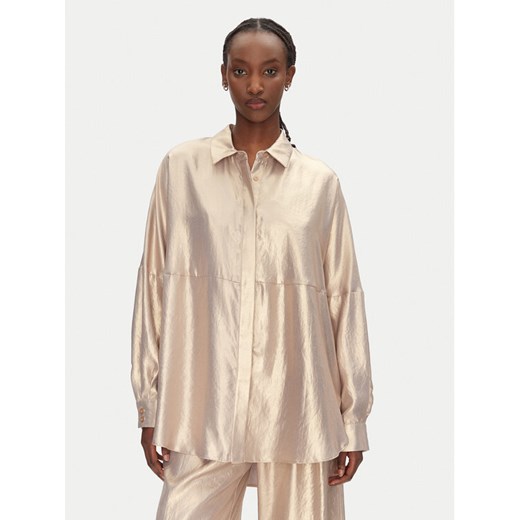 ACCESS FASHION Koszula 53-7016-922 Złoty Loose Fit ze sklepu MODIVO w kategorii Koszule damskie - zdjęcie 182730844