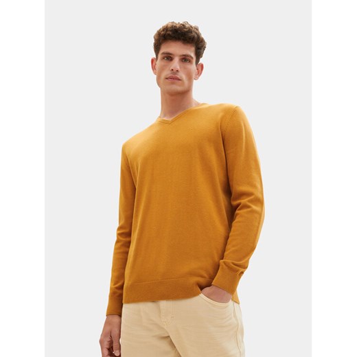 Tom Tailor Sweter 1027665 Pomarańczowy Regular Fit ze sklepu MODIVO w kategorii Swetry męskie - zdjęcie 182730854
