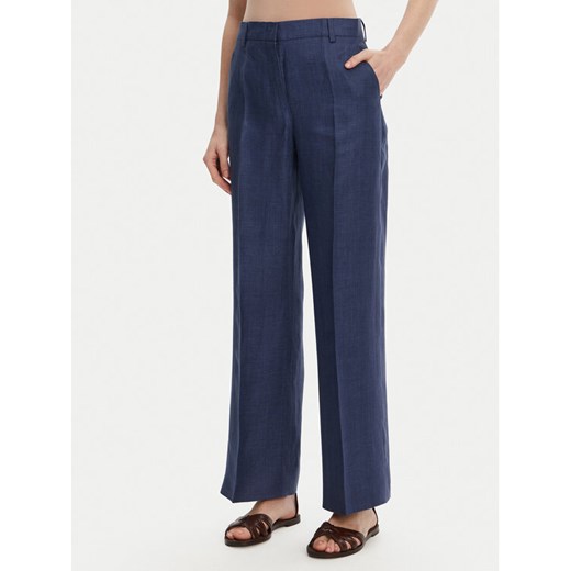 Weekend Max Mara Spodnie materiałowe Malizia 2515131052 Granatowy Regular Fit ze sklepu MODIVO w kategorii Spodnie damskie - zdjęcie 182730861