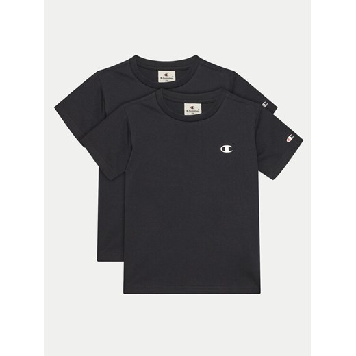 Champion Komplet 2 t-shirtów 306581 Czarny Regular Fit ze sklepu MODIVO w kategorii T-shirty chłopięce - zdjęcie 182730874