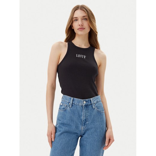 Levi's® Top Gemini A9415-0005 Czarny Slim Fit ze sklepu MODIVO w kategorii Bluzki damskie - zdjęcie 182730892