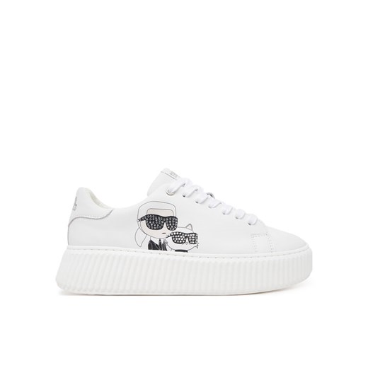 Karl Lagerfeld Kids Sneakersy Z30371 S Biały ze sklepu MODIVO w kategorii Buty sportowe dziecięce - zdjęcie 182730910