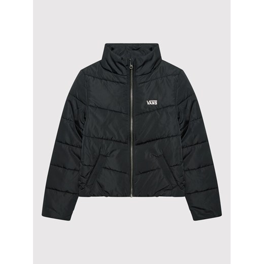 Vans Kurtka zimowa Foundry Puffer VN0A53PL Czarny Regular Fit ze sklepu MODIVO w kategorii Kurtki dziewczęce - zdjęcie 182730953