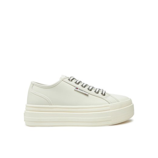 Tommy Jeans Trampki Foxing EN0EN02714 Écru ze sklepu MODIVO w kategorii Trampki damskie - zdjęcie 182730960