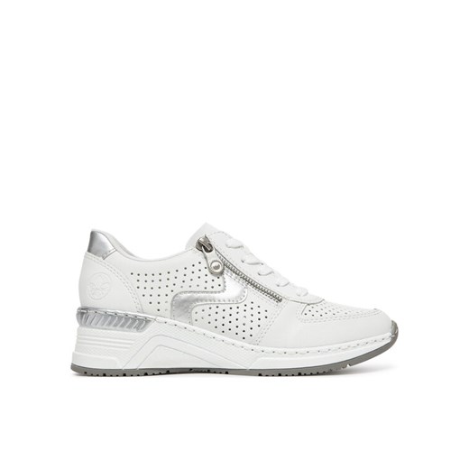 Rieker Sneakersy N4340-80 Biały ze sklepu MODIVO w kategorii Buty sportowe damskie - zdjęcie 182730994