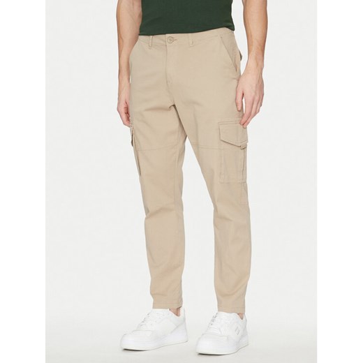 Only & Sons Spodnie materiałowe 22025431 Beżowy Tapered Fit ze sklepu MODIVO w kategorii Spodnie męskie - zdjęcie 182731050