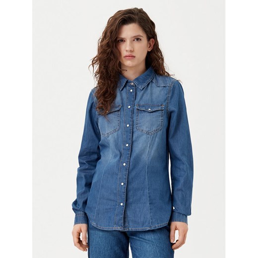 ONLY Koszula jeansowa Alexa 15315185 Niebieski Regular Fit ze sklepu MODIVO w kategorii Koszule damskie - zdjęcie 182731093