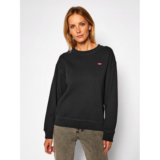 Levi's® Bluza Standard Crewneck 24688-0006 Czarny Relaxed Fit ze sklepu MODIVO w kategorii Bluzy damskie - zdjęcie 182731242