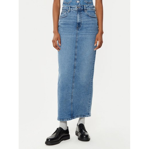 Gina Tricot Spódnica jeansowa 24062 Niebieski Regular Fit ze sklepu MODIVO w kategorii Spódnice - zdjęcie 182731263