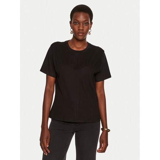 TWINSET T-Shirt 242TP2440 Czarny Regular Fit ze sklepu MODIVO w kategorii Bluzki damskie - zdjęcie 182731321