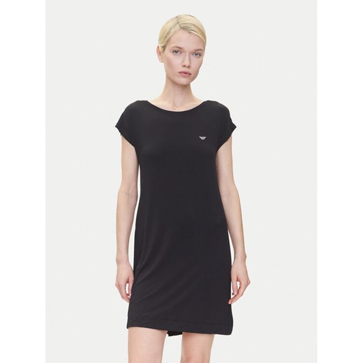 Emporio Armani Underwear Koszula nocna EW000521 AF10889 UC001 Czarny Regular Fit ze sklepu MODIVO w kategorii Koszule nocne - zdjęcie 182731362