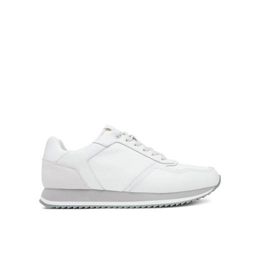 Calvin Klein Sneakersy Low Top Lace Up Lth Mono HM0HM01807 Szary ze sklepu MODIVO w kategorii Buty sportowe męskie - zdjęcie 182731410