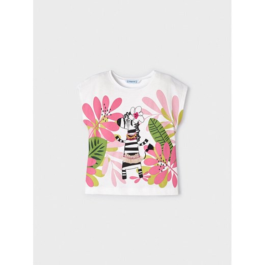 Mayoral T-Shirt 3069 Écru ze sklepu MODIVO w kategorii Bluzki dziewczęce - zdjęcie 182731430
