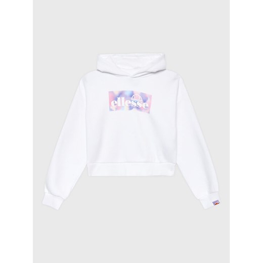 Ellesse Bluza Hillia S4R17689 Biały Relaxed Fit ze sklepu MODIVO w kategorii Bluzy dziewczęce - zdjęcie 182731443