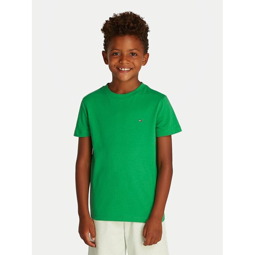 Tommy Hilfiger T-Shirt Essential KB0KB06879 D Zielony Regular Fit ze sklepu MODIVO w kategorii T-shirty chłopięce - zdjęcie 182731533