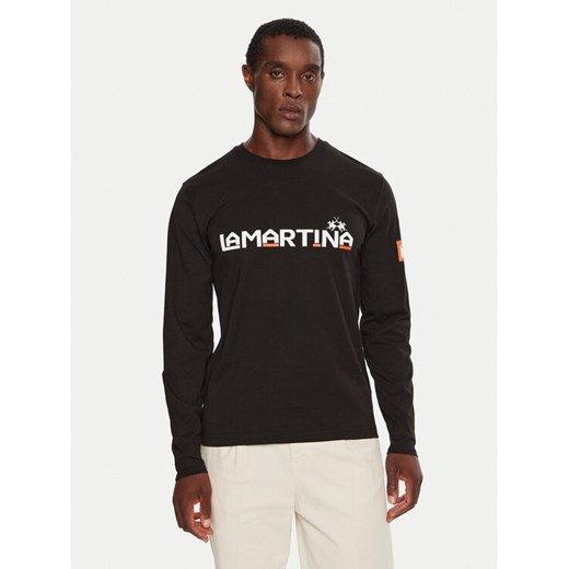 La Martina Longsleeve ZMR008 JS206 Czarny Regular Fit ze sklepu MODIVO w kategorii T-shirty męskie - zdjęcie 182731553
