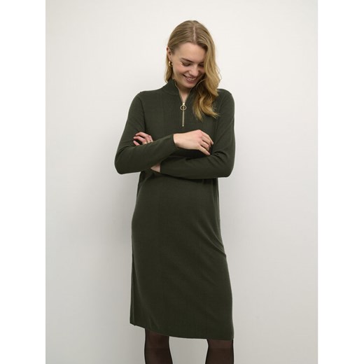 Cream Sukienka dzianinowa Crdela Knit 10611862 Zielony Straight Fit ze sklepu MODIVO w kategorii Sukienki - zdjęcie 182731602