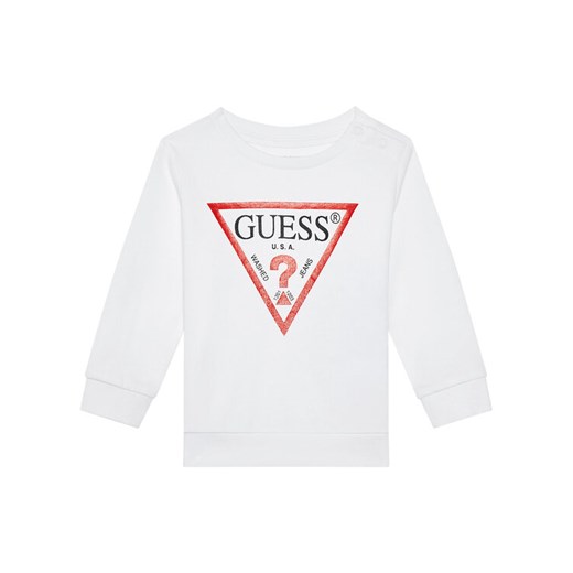 Guess Bluza L73Q09 KAUG0 Biały Regular Fit ze sklepu MODIVO w kategorii Bluzy chłopięce - zdjęcie 182731684
