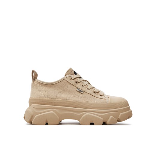 Buffalo Sneakersy Tremor Lace Up Lo 1622458 Beżowy ze sklepu MODIVO w kategorii Półbuty damskie - zdjęcie 182731722