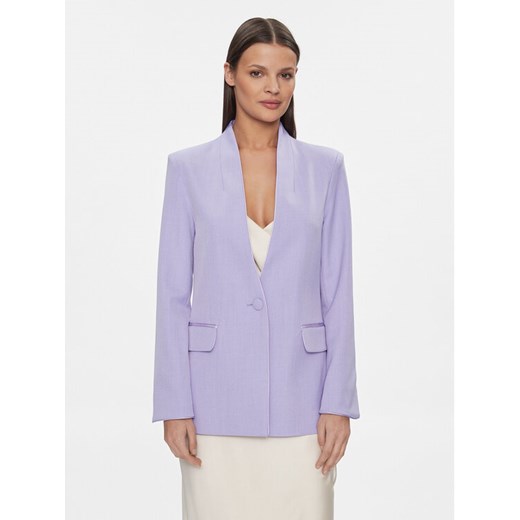 Fracomina Marynarka FR24SJ3001W67401 Fioletowy Regular Fit ze sklepu MODIVO w kategorii Marynarki damskie - zdjęcie 182731744