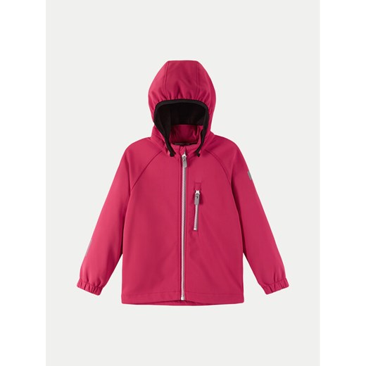 Reima Kurtka softshell Vantti 5100009A Różowy Regular Fit ze sklepu MODIVO w kategorii Kurtki dziewczęce - zdjęcie 182731792