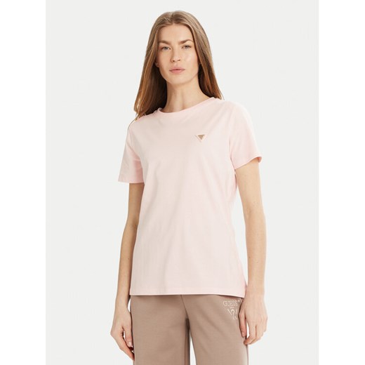 Guess T-Shirt V4YI09 J1314 Beżowy Regular Fit ze sklepu MODIVO w kategorii Bluzki damskie - zdjęcie 182731824