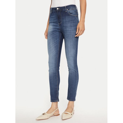 Please Jeansy P0SAYR7W6F Granatowy Skinny Fit ze sklepu MODIVO w kategorii Jeansy damskie - zdjęcie 182731854