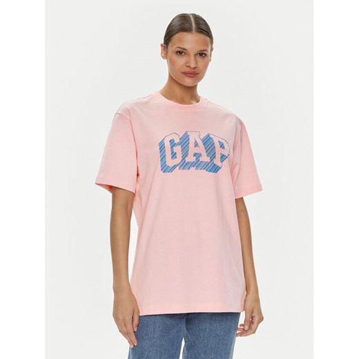 Gap T-Shirt 664011-00 Różowy Regular Fit ze sklepu MODIVO w kategorii T-shirty męskie - zdjęcie 182731972