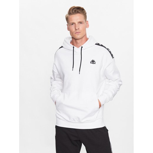 Kappa Bluza 313007 Biały Regular Fit ze sklepu MODIVO w kategorii Bluzy męskie - zdjęcie 182732013