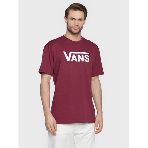 Vans T-Shirt Classic VN000GGG Bordowy Classic Fit ze sklepu MODIVO w kategorii T-shirty męskie - zdjęcie 182732051