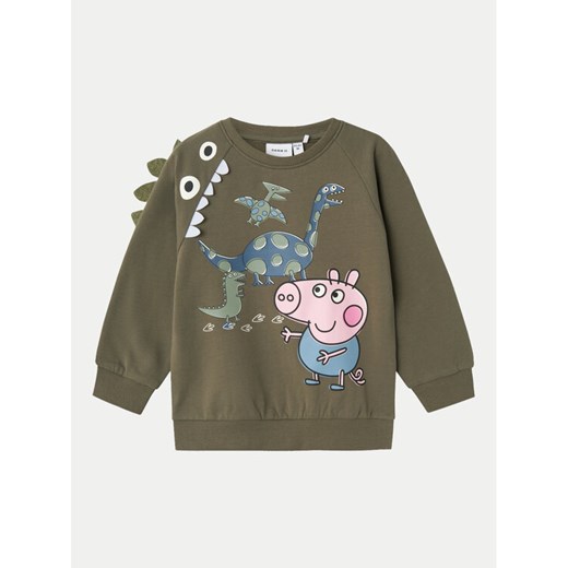 NAME IT Bluza PEPPA PIG 13233914 Zielony Regular Fit ze sklepu MODIVO w kategorii Bluzy chłopięce - zdjęcie 182732052
