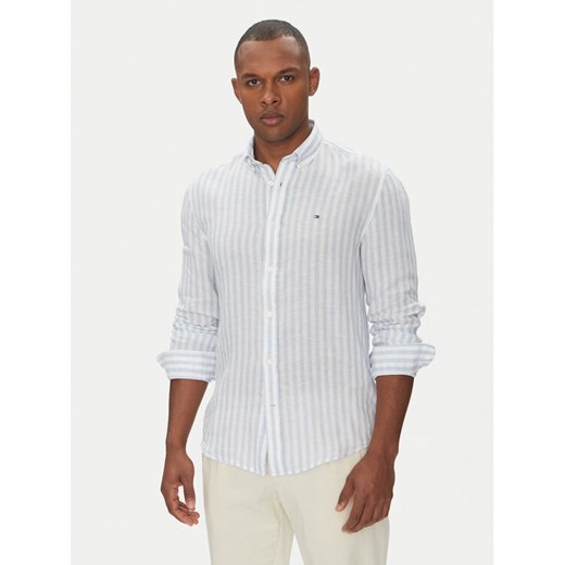 Tommy Hilfiger Koszula Essential MW0MW38581 Niebieski Regular Fit ze sklepu MODIVO w kategorii Koszule męskie - zdjęcie 182732082