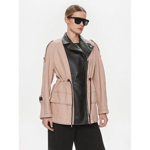Pinko Parka Plutone 103002 A1NH Beżowy Regular Fit ze sklepu MODIVO w kategorii Parki damskie - zdjęcie 182732142