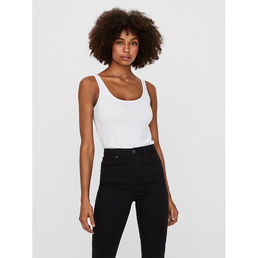 Vero Moda Top Maxi 10185110 Biały Regular Fit ze sklepu MODIVO w kategorii Bluzki damskie - zdjęcie 182732174