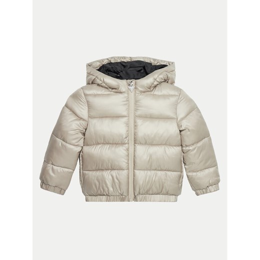 Guess Kurtka puchowa N4BL01 WEGY0 Beżowy Relaxed Fit ze sklepu MODIVO w kategorii Kurtki dziewczęce - zdjęcie 182732181