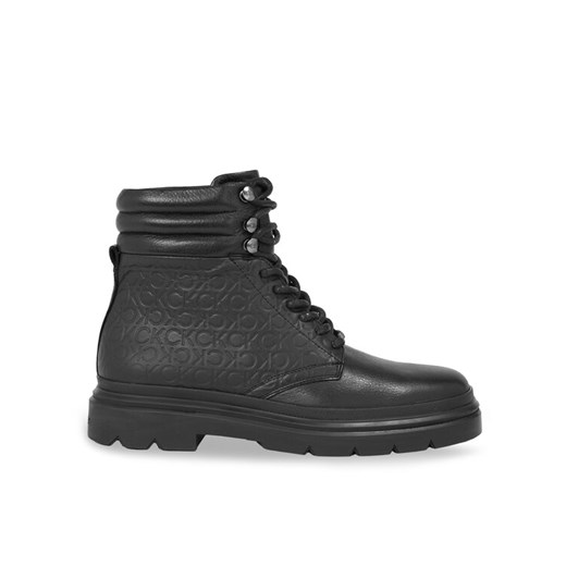 Calvin Klein Trapery Combat Boot Mono HM0HM01211 Czarny ze sklepu MODIVO w kategorii Buty zimowe męskie - zdjęcie 182732232