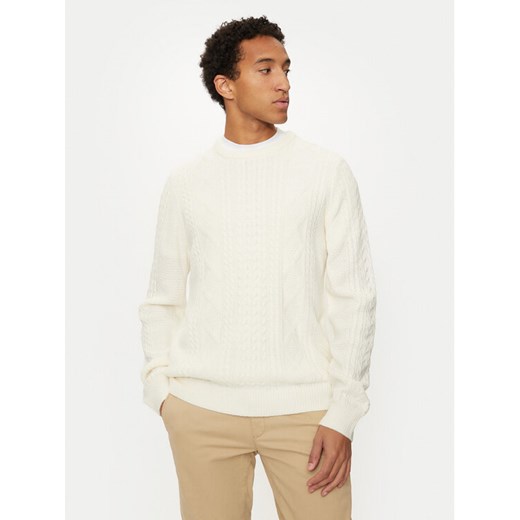 U.S. Polo Assn. Sweter MUP2808 Écru Regular Fit ze sklepu MODIVO w kategorii Swetry męskie - zdjęcie 182732290