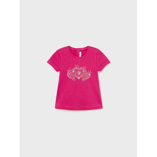 Mayoral T-Shirt 105 Różowy Regular Fit ze sklepu MODIVO w kategorii Koszulki niemowlęce - zdjęcie 182732342