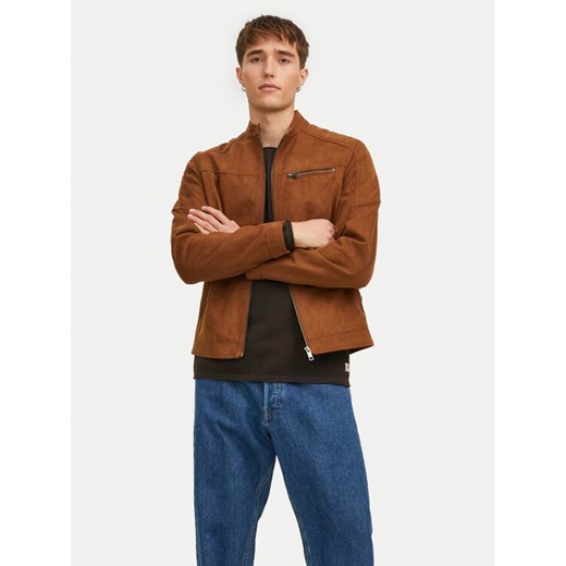 Jack&Jones Kurtka z imitacji skóry Rocky 12147218 Brązowy Regular Fit ze sklepu MODIVO w kategorii Kurtki męskie - zdjęcie 182732362