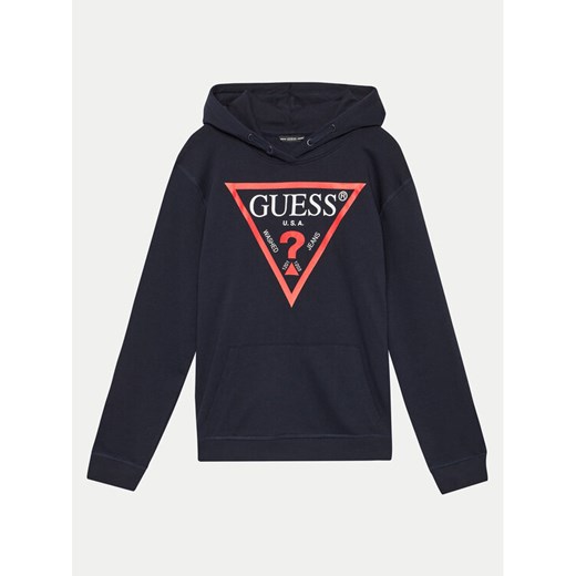 Guess Bluza L92Q09 KAUG0 Granatowy Regular Fit ze sklepu MODIVO w kategorii Bluzy chłopięce - zdjęcie 182732393