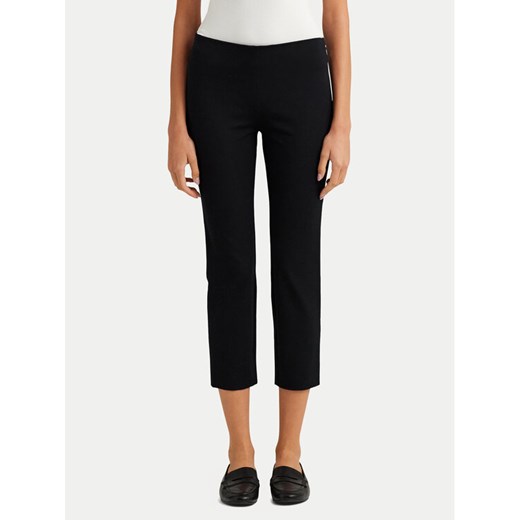 LAUREN RALPH LAUREN Spodnie materiałowe Skinny Fit Streç Pantolon 200687713003 Czarny Regular Fit ze sklepu MODIVO w kategorii Spodnie damskie - zdjęcie 182732452