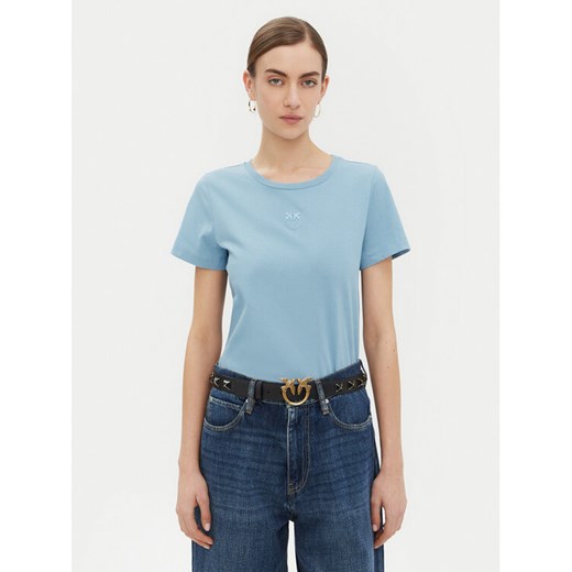 PINKO T-Shirt 100355 A2HN Niebieski Regular Fit ze sklepu MODIVO w kategorii Bluzki damskie - zdjęcie 182732521