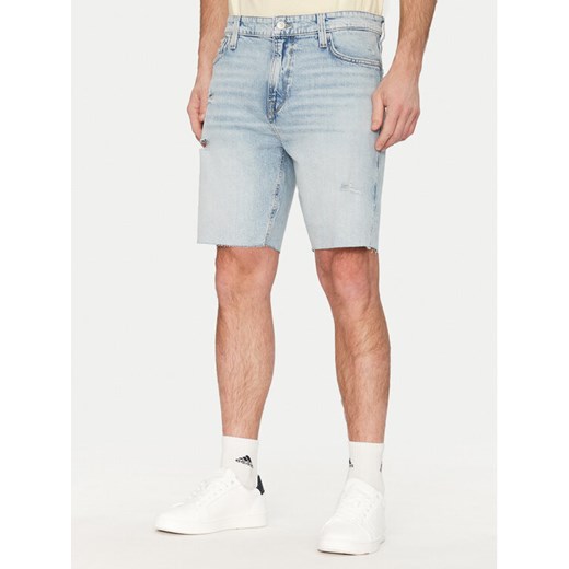 Guess Szorty jeansowe M5GDV2 D4Z84 Niebieski Slim Fit ze sklepu MODIVO w kategorii Spodenki męskie - zdjęcie 182732661