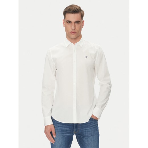 Mustang Koszula Canton 1016238 Biały Slim Fit ze sklepu MODIVO w kategorii Koszule męskie - zdjęcie 182732682